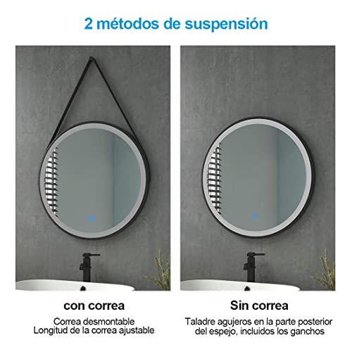 Heilmetz-Espejo-de-bano-led-diametro-60-cm-Espejo-Redondo-con-Cuerda-Espejo-de-bano-Redondo-Espejo-de-Pared-con-Interruptor-tactil