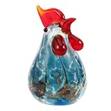 Lavorazione del vetro di alta qualità: realizzato con vetro di prima scelta, questo ornamento a forma di gallina è facile da pulire e offre una lucentezza duratura al tuo decorativo in vetro o alla tua decorazione da scrivania a forma di gallina in vetro