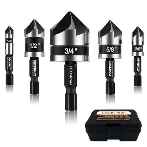 Deckrkat DECK-2448 5 Pcs Countersink Drill Bit Set cover