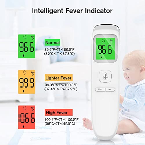 Forehead Thermometer, Baby And Adults Thermometer With Fever Alarm, Lcd Display And Memory Function, Ideal For Whole Family #TOP1