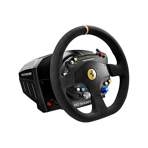 Thrustmaster TS-PC Racer - Volante Profesional con Force Feedback de 2ª Generación, Frontal de Metal, 25 Botones de Acción, LEDs de Revoluciones, Fuente de Alimentación Turbo, PC