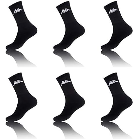 Kappa Men's Black Sport Socks Pack of 6 Cover