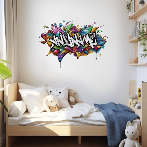 Vinilo Decorativo Personalizado Nombre Graffiti miniatura 2