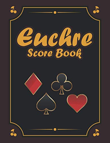 Euchre scoreBook: Standard two teams professional Large Euchre Game Score Sheets for Scorekeeping | Score Pads record keeper book for Euchre board ... your board game | 8.5 X 11 Inches | 120 Pages image 2