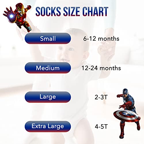 Image of Spiderman Grip Socks, Socks for Toddler Boys, 10 Pack, Spider man Toddler Gripper Socks, Amazing Spiderman Variety Pack