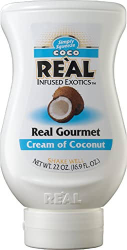 Coco Reàl, Cream of Coconut, 16.9 FL OZ Squeezable Bottle, Individually Boxed