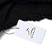 BIKMAN Cute Cat Ears Knit Hat Ear Flap Crochet Beanie Hat Black