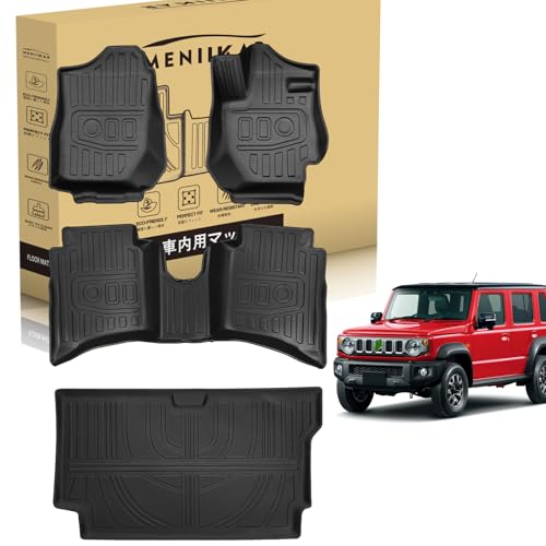 �uMENIIKAR�vJIMNY �W���j�[ �m�}�h 5�h�A JC74W �̃t���A�}�b�g&�g�����N�}�b�g �B3D�J�[�}�b�g���h���E�h���E�h����TPE�f�ސ��BJIMNY NOMADE ��p 2025�N4��? �ɍœK�����ꂽ�J�X�^���݌v�B (1-2��ڃt���A�}�b�g