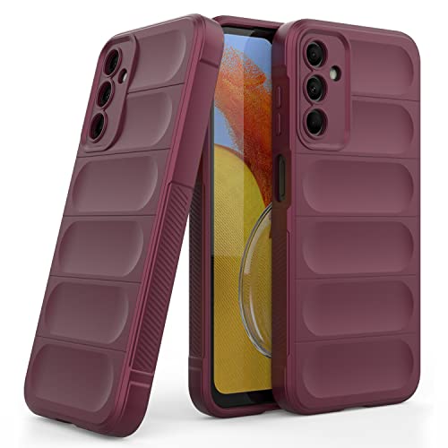 Zapcase Back Case Cover for Samsung Galaxy M14 5G | Compatible for Samsung Galaxy M14 5G Back Case Cover | Liquid Silicon Case for Samsung Galaxy M14 5G with Camera Protection |Plum- Best and cheap mobile covers in India
