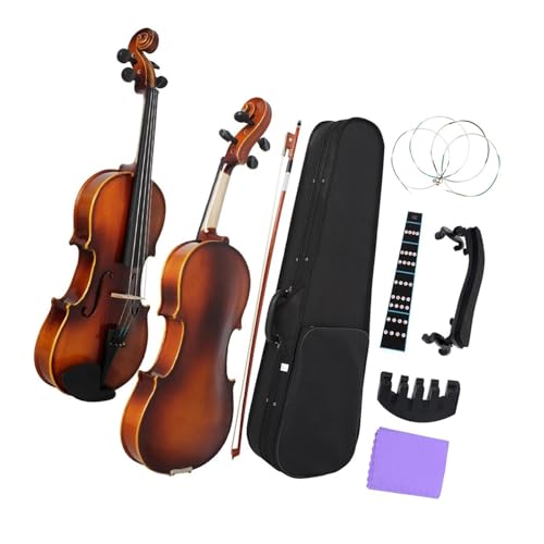 Professional Violin Set 1/8 Violin Spruce Panel Maple Beginner With Case Bow Shoulder Rest Accessories String Instrument(1/2)