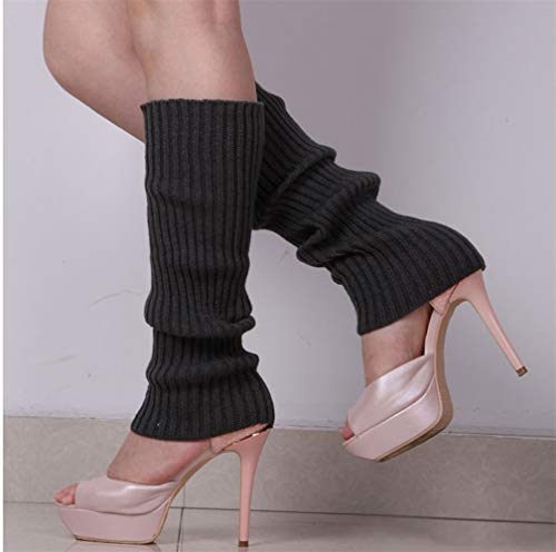 2 Pair Leg Warmers,Women Girls Boots Cuff Warmer Ribbed Stretch Knee Leg Socks3
