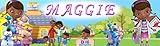 Doc McStuffins #1-8.5'x30' Personalized Name Poster, Customize With Your Child's Name, Birthday...