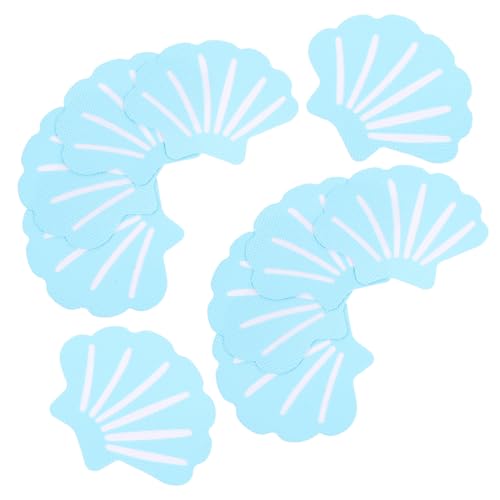 DECHOUS 12Pcs Shell Shape Bathtub Slip Decals Strong Adhesive Non Skid Stickers for Shower Decorative Tub Protector for Adults Design