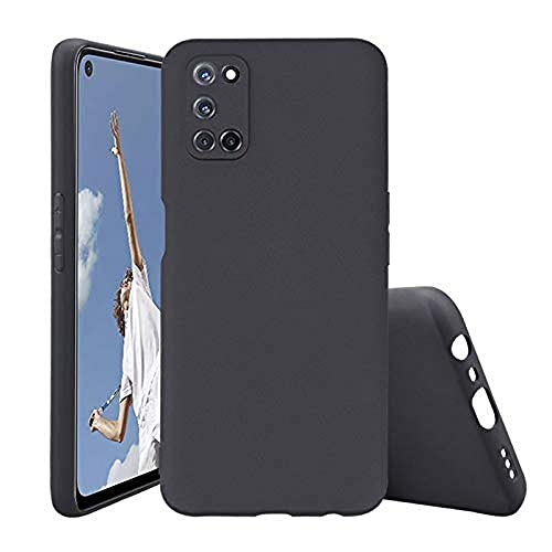 Image of Mobile Back Cover Case for Oppo A72, Cph2061, Cph2069, Padm00, Pdam10 (Silicone Case|CameraProtection|Black SC1510)