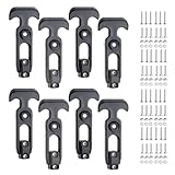 Shu-Ran Cooler Latches Rubber Latches Replacement for Cooler,Boat,Golf Cart Bed,Tool Box,Off-Road Vehicles,Farm Machinery, Flexible T-Handle Draw Latches(8 Pack)