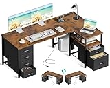 AODK パソコンデスク 引き出し6杯付�