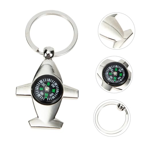 FOMIYES 4pcs Mini Brújula Llavero Portátil para Camping miniatura 5