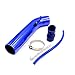 Price comparison product image Car Modification Universal Aluminum Alloy Intake Pipe 76mm 3" Car Cold Air Intake Induction Pipe Kit + Vacuum Hose + Clamps (black)