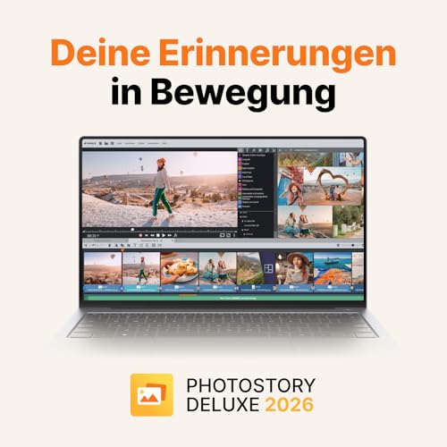 MAGIX Photostory deluxe 2026 – Deine Erinnerungen in Bewegung | Bildbearbeitungsprogramm | Videobearbeitungsprogramm | für Windows 11 PC | 1 Download-Lizenz für 2 Geräte