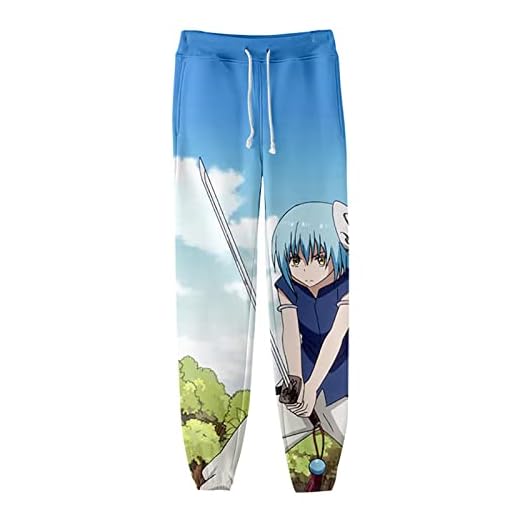 Unisex Anime That Time I Got Reincarnated as a Slime Byxor Shizue Izawa Träningsbyxor Tempest Rimuru Graphics Resårbyxor i elastisk midja med dragsko