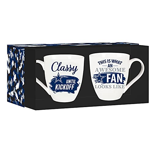 Team Sports America Dallas Cowboys, Ceramic Cup O'java 17Oz Gift Set #TOP3