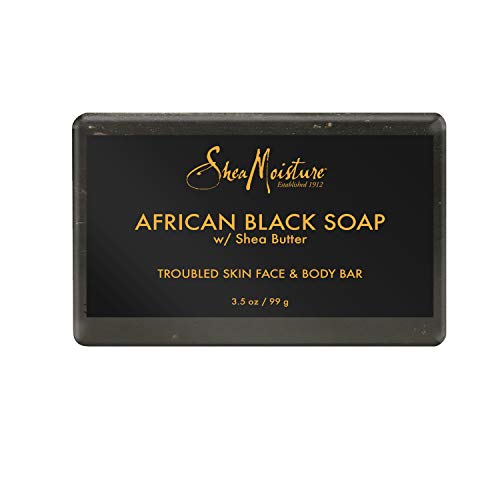 Shea Moisture Organic African Black Soap Acne Prone Face & Body, 3.5 Ounce #TOP16