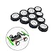 30PCS Toy Car Wheel 2mm Dia Shaft Plastic Car Wheel with 15PCS Metal Shaft Axles for RC Car Truck Robot DIY Model Toy Building Projects (Style 1)