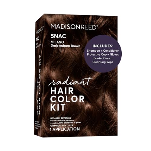Madison Reed Radiant Hair Color Kit - 5NAC Dark Chocolate Brown with Copper-Auburn Undertones...