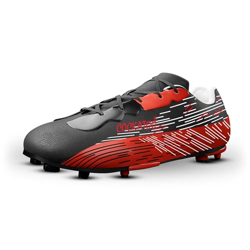 Image of Cockatoo FS01 Adult Football Shoes, PVC Synthetic Leather Football Shoes for Men, Lightweight Comfort & Maximum Grip, Tested with No Cracks Upto 1Lakh Kicks