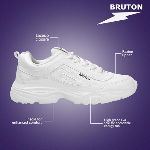 Image of BRUTON EVA Lite Sneakers Casual Shoes Walking Shoes for Men-White