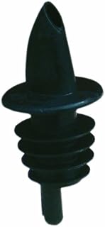 Spill-Stop 350-08 Black Plastic Pourer - Dozen
