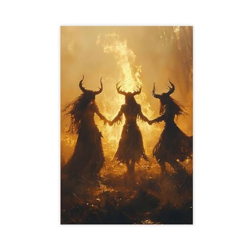 Poster sur toile rituel de sorcière pour créer un cocon spirituel apaisant