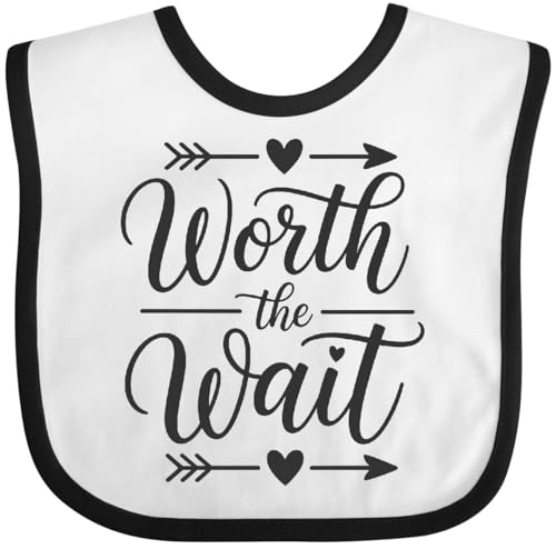 inktastic Worth the Wait Inspirational Quote Baby Bib