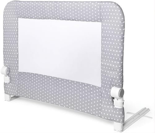 INTERBABY - Barrera De Cama Abatible 90 Cm Gris