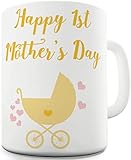 Berry Prints Tazas de café para el primer día de la madre de 11 oz para té, chocolate caliente, tazas de cerámica para San Valentín, regalo de cumpleaños, hogar y oficina