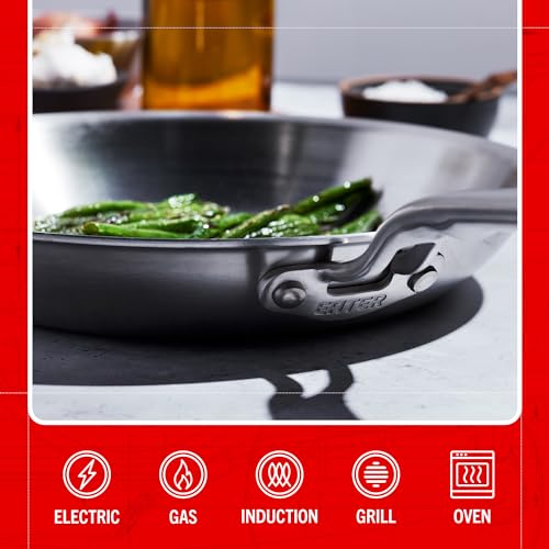 Heritage Steel x Eater 10.5 Inch Frying Pan | 5-Ply Fully Clad Stainless Steel | Stay Cool Handle Design | Induction Ready & Non-Toxic - Image 4