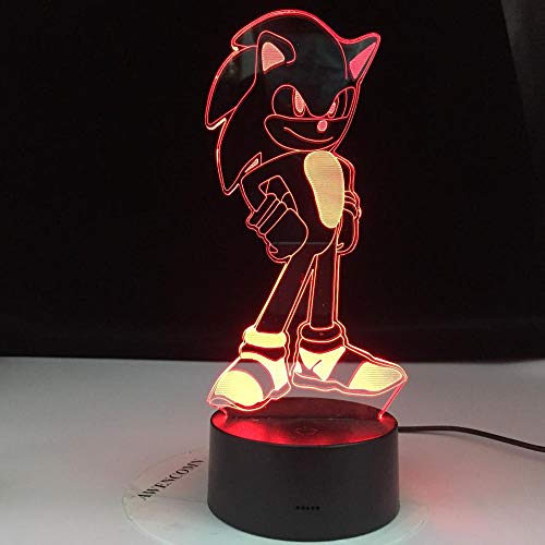 Lampada da Illusione 3D Led Night Light Sonic The