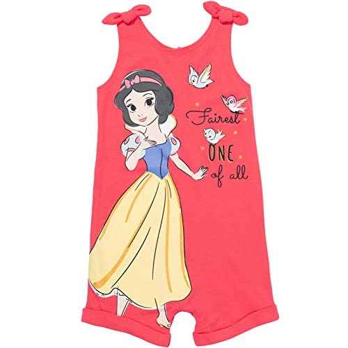 Disney Princesses Snow White Toddler Girls Snap Sleeveless Romper & Headband Snow White 4T - image 2
