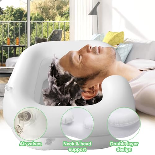 Champú hinchable para lavabo y cubeta inflable portátil 5