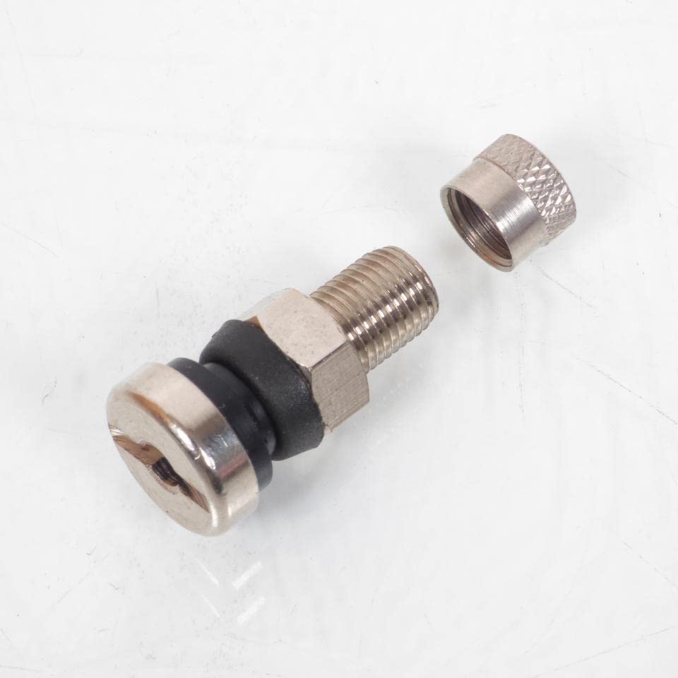 Válvula de metal de 8,3mm tubeless con acabado plateado de alta duración