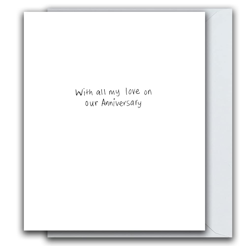 Emotional Rescue Nuestra Tarjeta De Aniversario, Tarjeta De Aniversario Para Nosotros, Gruñón, Ensalada De Papel, Tarjeta Para Nuestro Aniversario, Multicolor, ZFW9465