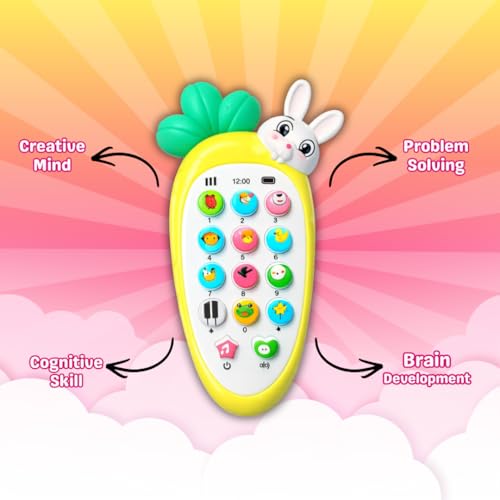 Image of Interactive Mobile Phone Toy for Kids with Lights & Sounds | Learning Toy for Toddlers to Learn Numbers, Music, Buttons & Early Skills