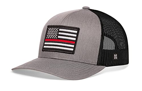 Image of HAKA American Flag Trucker Hat - USA Flag Mesh Snapback Cap for Men, Women & Golf, Patriotic Baseball Dad Hat