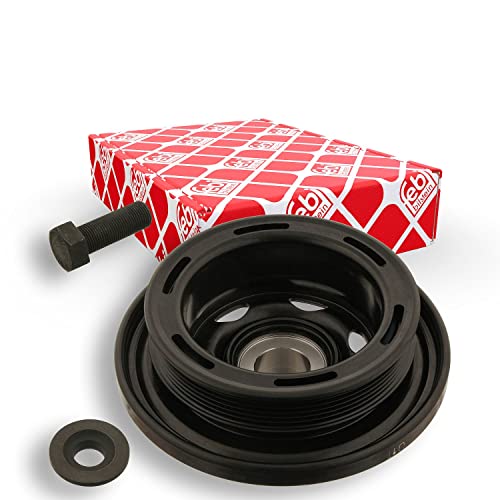 febi bilstein 33600 Pulley decoupled, for crankshaft with screw and disc, pack of one
