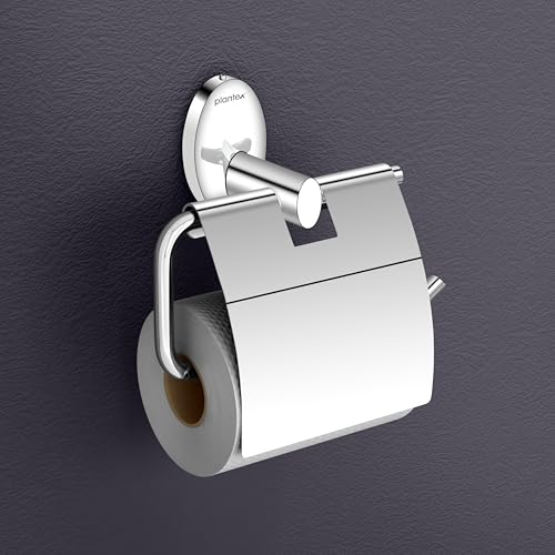 Image of Plantex 304 Grade Stainless Steel Toilet Roll Holder for Bathroom /Toilet Paper Roll Holder /Toilet Tissue Paper Roll Holder for Bathroom Accessories - Oreva (Chrome)