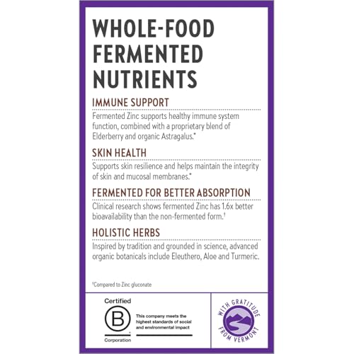 New Chapter Fermented Zinc Complex Supplement, 60 Count - image 8