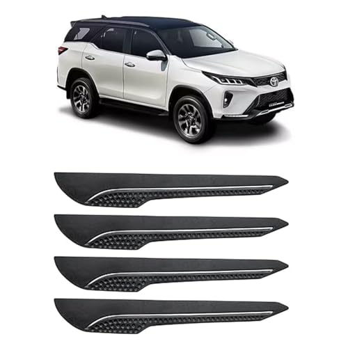 Image of AOSIS-Car Bumper Protector /Bumper Guard for Toyota Fortuner Legender with Single Chrome Stripe (4-Pcs)
