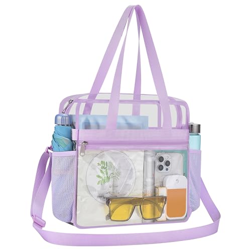 USPECLARE Clear Tote Bag for Stadium Events 12×6×12 Stadium Approved