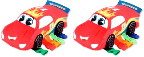 Image of Buckle Toys - Bullet Racecar - Develop Fine Motor Skills - Sensory Learning Activity Toys - Toddler Plane Travel Essential (Pack of 2)