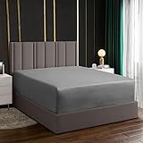 Photo Gallery lazzaro home,lenzuolo con angoli, tasca extra profonda (40 cm), facile da pulire, resistente agli restringimenti e allo sbiadimento (matrimoniale (135x190 cm), grigio) Photo Gallery lazzaro home,lenzuolo con angoli, tasca extra profonda (40 cm), facile da pulire, resistente agli restringimenti e allo sbiadimento (matrimoniale (135x190 cm), grigio)